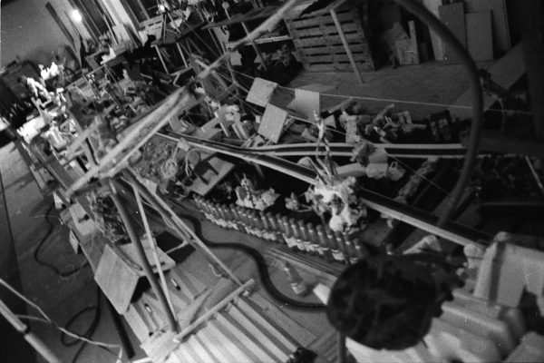 The model-railway-landscape covers almost a third of the area.
