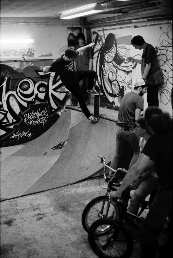 It could get pretty crowded, especially if the neighbours came over with their BMXs. Kons, Blunt to fakie