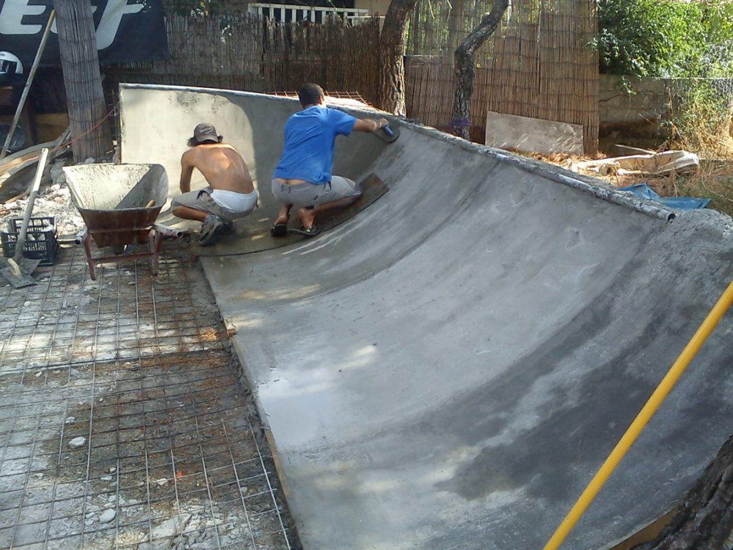 cement mini ramp