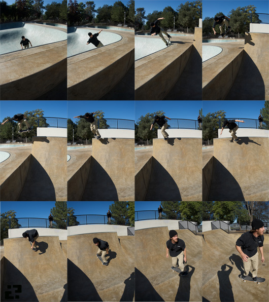 Josh Mattson bowl to quarter pipe backside lipslide transfer