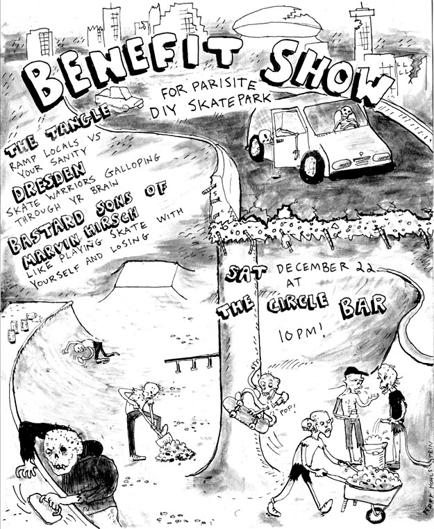 Benefit Show for Parisite DIY Skatepark