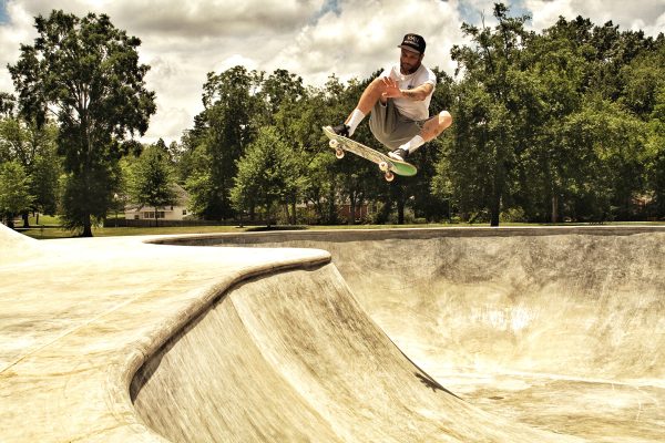 Wrex. FS ollie over West Point hip. Smalltown skatepark in Mississippi he built this summer.  Photo: Kim Cook