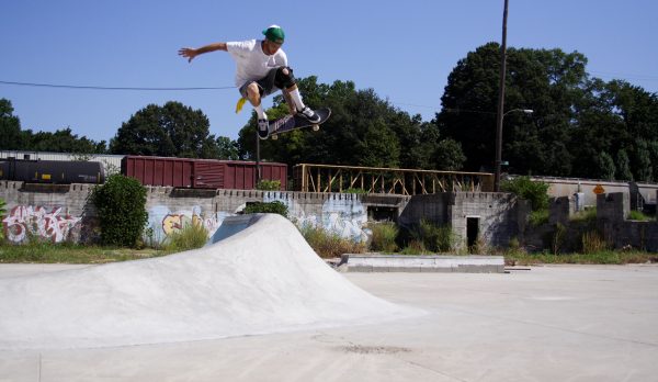 Wrex. Ollie over the tusk at a Memphis spot no longer there.  Photo: Kim Cook