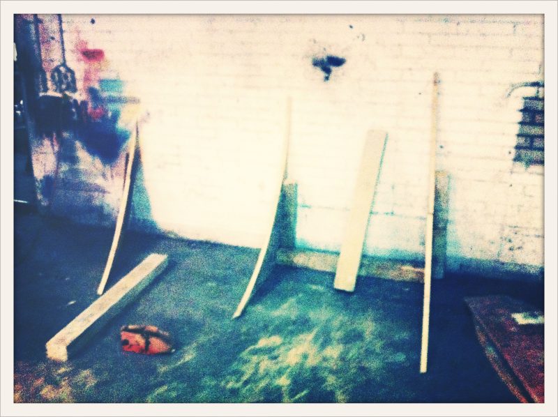 In February 2012, we continued with the second stage. On this day, when we made the wood work, it was around – 15° Celsius. Frame of the wallride