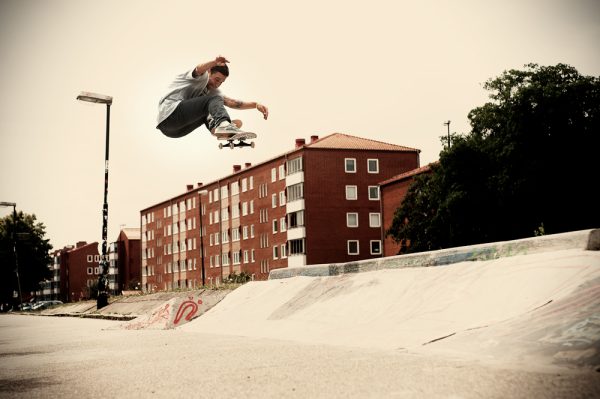 Jordan Hoffart. Fat ollie in Denmark.