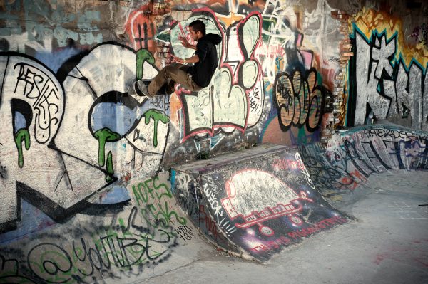 Josh Hawkins. Wallride at Step-It-Up-Side.  Malmö, Sweden.