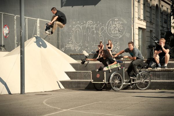 After multiple false starts, I finally got my shit together as Josh Hawkins landed this ollie for the 10th consecutive time.  Copenhagen Denmark.