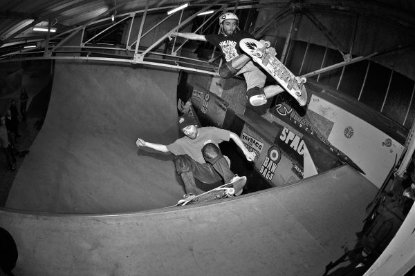 Adam Paris FS grind under Ruari Britee Steer Air to fakie. North Berwick. 