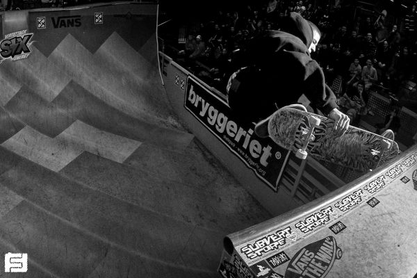 Brad McClain. Frontside nose tap on the extension.