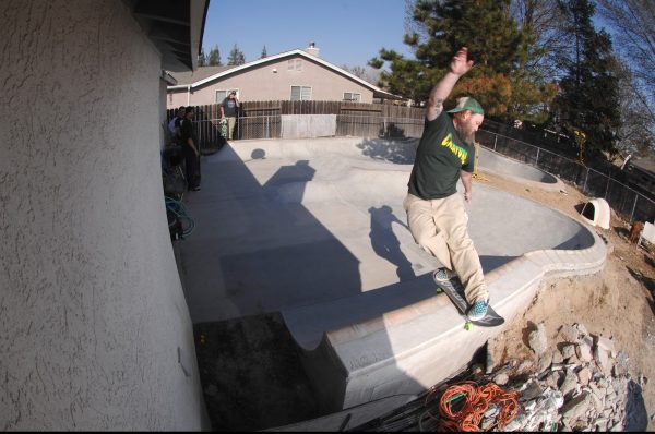 Gene Boles. FS rock on the Quarter pipe that started it all.  Photo: Jamie Camp 