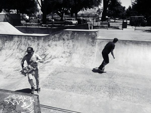 Ray Stevens and Jai Tanju. Roosevelt skatepark. San Jose, California.
