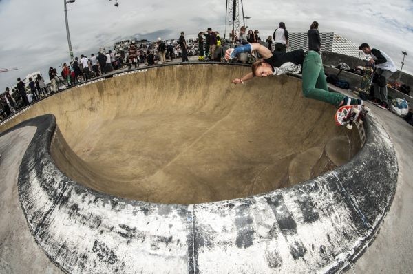 Lenora Sparks.  Over the stairs. Barging the masters session. Why? Because she wanted to and no one stopped her. Photo: Nicola Debernardi 