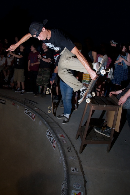 Max Shrädder. Nose pick drop in. Photo: J. Hay