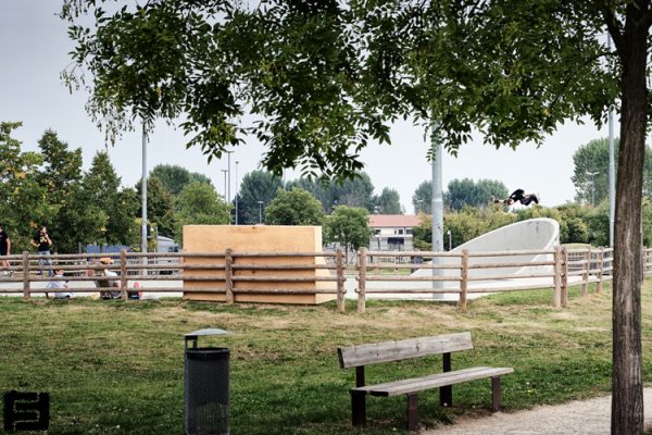 Josh "Skreech" Sandoval. Backside air.