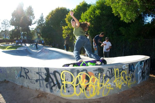 Brittney Barios backside scratcher on the boomerang.