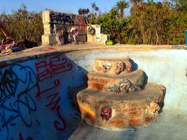 Graveside stairs