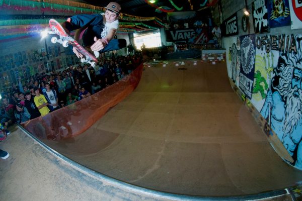 Ollie to fakie.