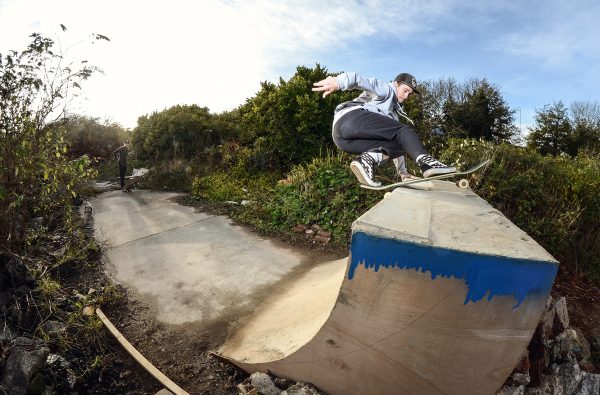 Hayden Salter. Front Rock Layback. Photo: Tom Frankham