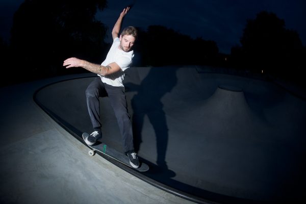 Tobi Hees aka Kaptn Neptun, also one of the builders of the bowl, from Köln. Front smith. 