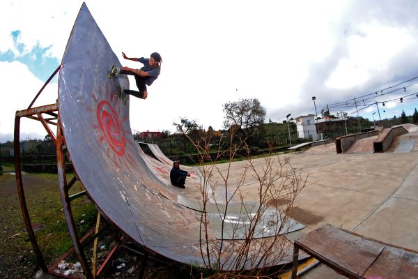 Sketchy quarter in the skatepark