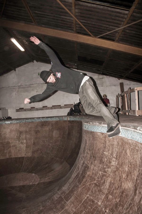 Nick Bax. Backsmith over the hip into the shallow end. 
