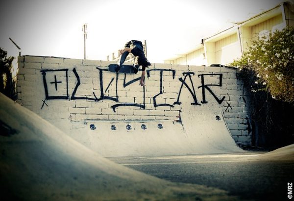 Matt Miskal wallrides over the quarter.  Photo: MRZ