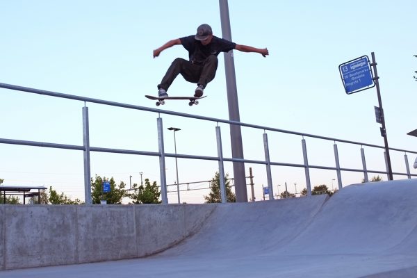 Rasmus Sand. Ollie out the park in Gjøvik. Photo: David Jedda