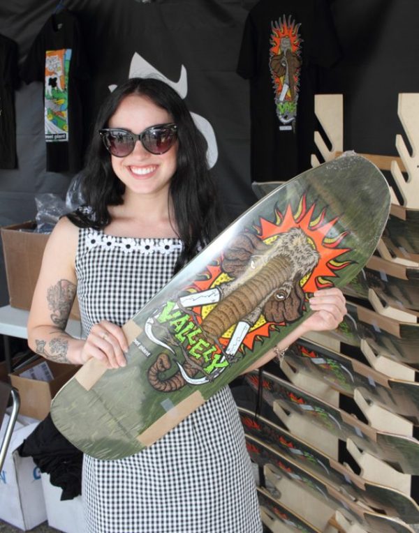 And Mike V's STREET PLANT brand were slinging some decks in the parking lot sale. 