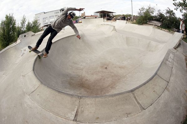 Pudi. Rock n Roll slide. Port Land. Basel, Switzerland.