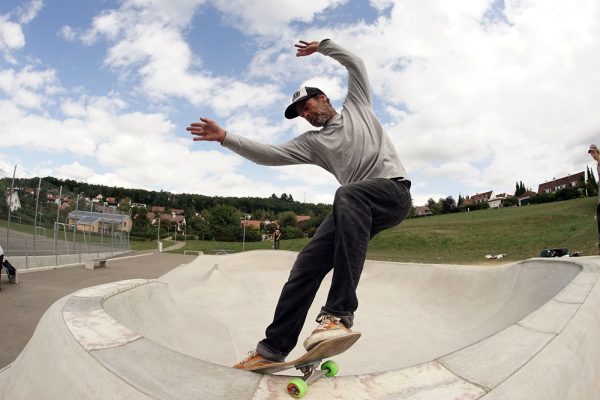 Pudi. Frontside smithgrind. Hofstetten in Switzerland, a park that Oli Bürgin and his crew built a few months back.