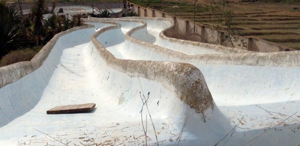 Waterpark slide.