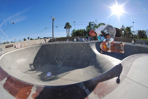 Salba. Backside air over the hip.