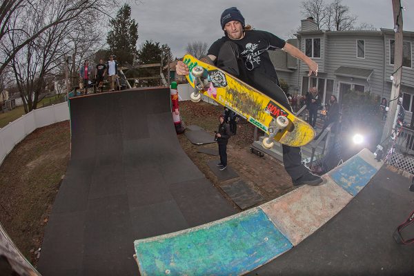 Zach Cusano. Sweeping up his own ramp. Photo: Zolidelphia