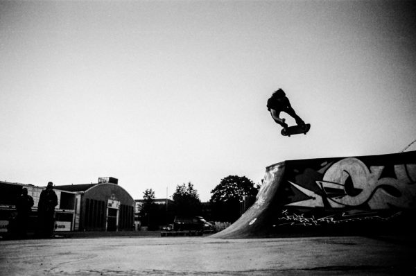 Lukas Halter shuts the session down with this air. Helsinki DIY