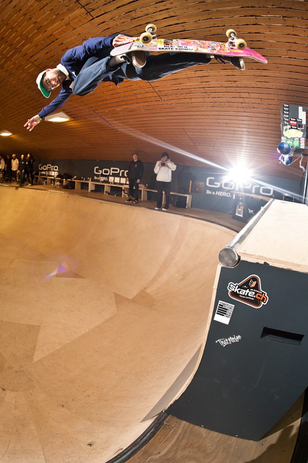 Aaron Wilmot. Backside air. Photo: Vincent Coupeau