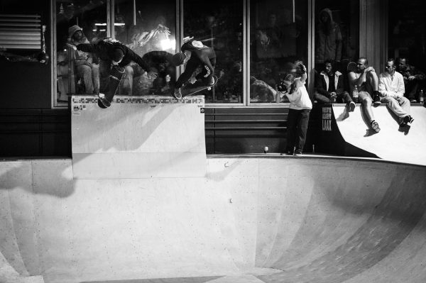 Benoliel and Beckett. Backside nosepicks.  Photo: Alan Maag