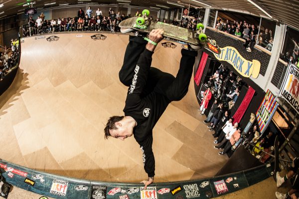 Chris Russell. Eggplant. Frontside tailgrab. Photo: Eddie Think