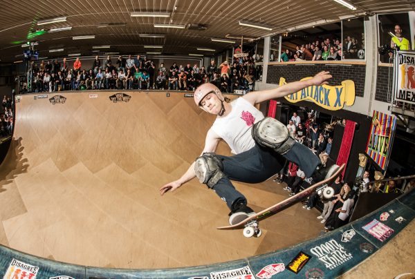 J. Mag. Going into a frontside lipslide. Photo: Eddie Think