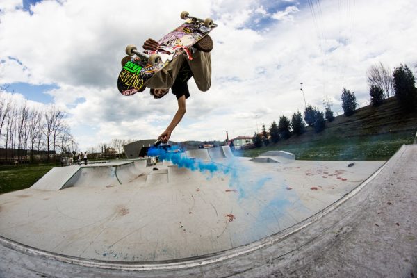 Pedrito. Backside air at LLSP. Torrelavega, Cantabria.