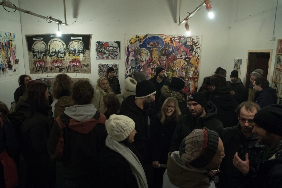 Did we mention the gallery was packed? Photo: Tomaž Šantl