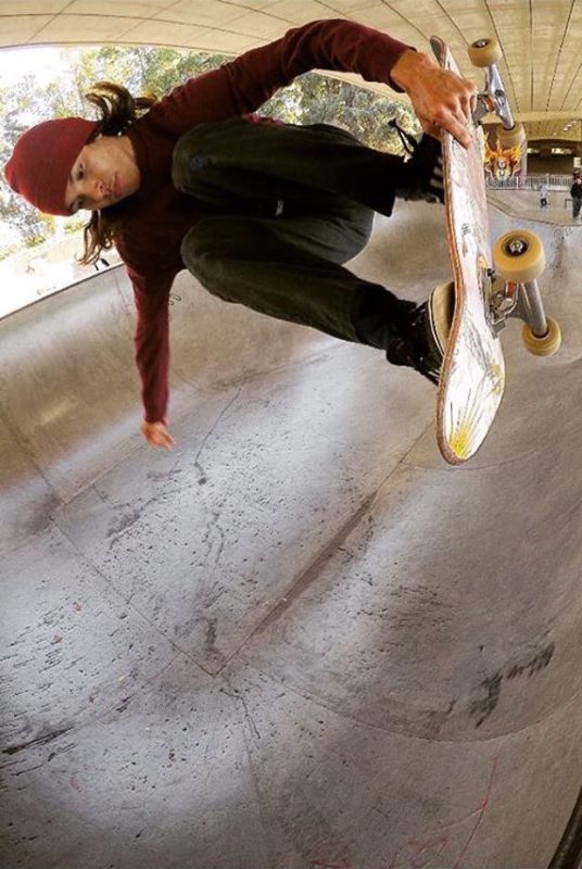 Julian Reyes. Fakie ollie at WJ Skatepark. Eugene, Oregon. Photo: Andrew Jimenez