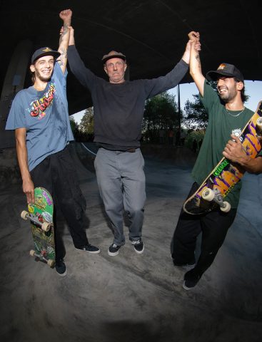 Kevin Campbell announcing the winners of the round Ramputene DIY