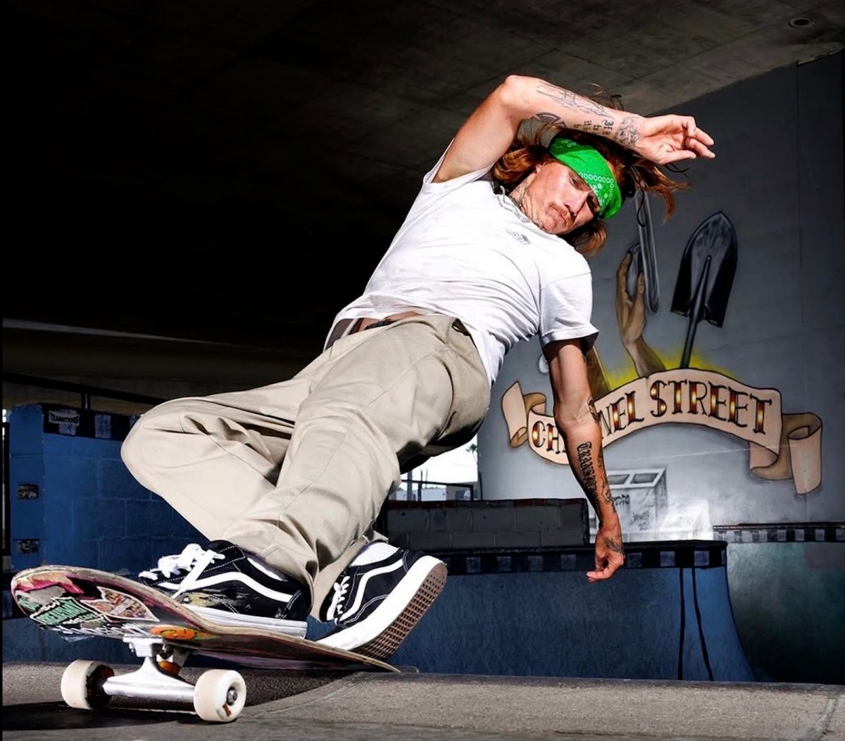 Jordan "Red" Toledo. Front rock at Channel Street DIY in San Pedro